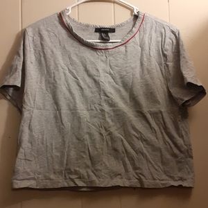 Grey Cropped Tee